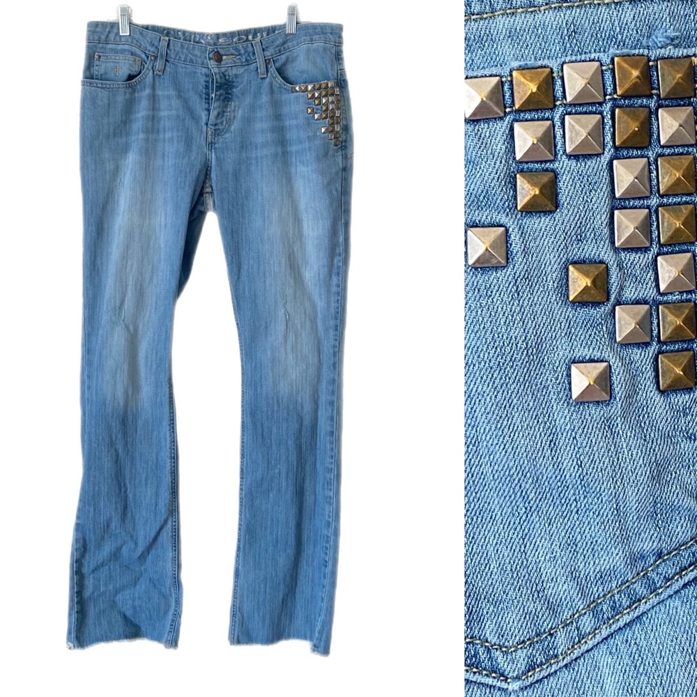 GYPSY SOULE Jeans Studded Button Fly Sz 10/30